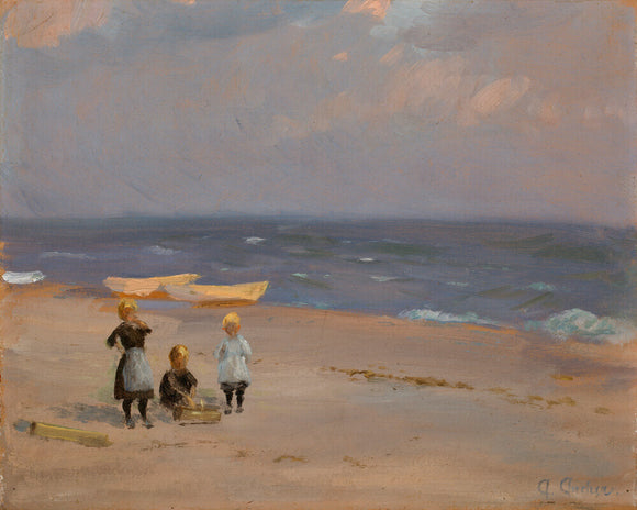 Children Playing on Skagen Beach, c.1905
