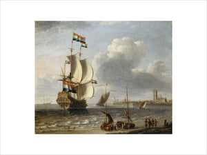 A Dutch East-Indiaman off Hoorn