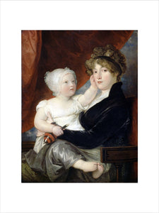 Mrs Benjamin West II with her son Benjamin West III