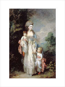 Mrs Elizabeth Moody with her sons Samuel and Thomas
