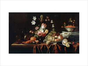 Still-life with Fruit, Flowers and Crayfish