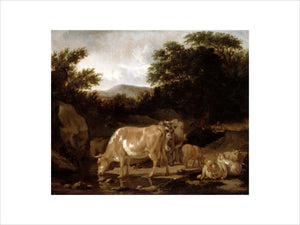 Cows and Sheep in a Wood