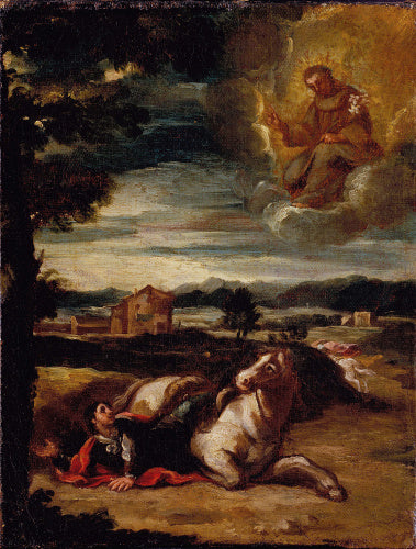 St Anthony of Padua appearing to a Knight