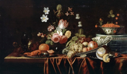 Still-life with Fruit, Flowers and Crayfish