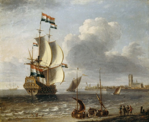 A Dutch East-Indiaman off Hoorn