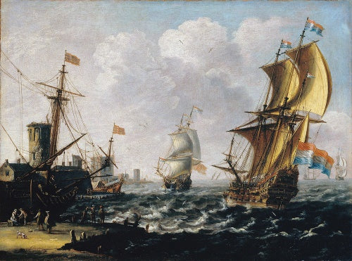 Dutch Levanters in a Rough Sea